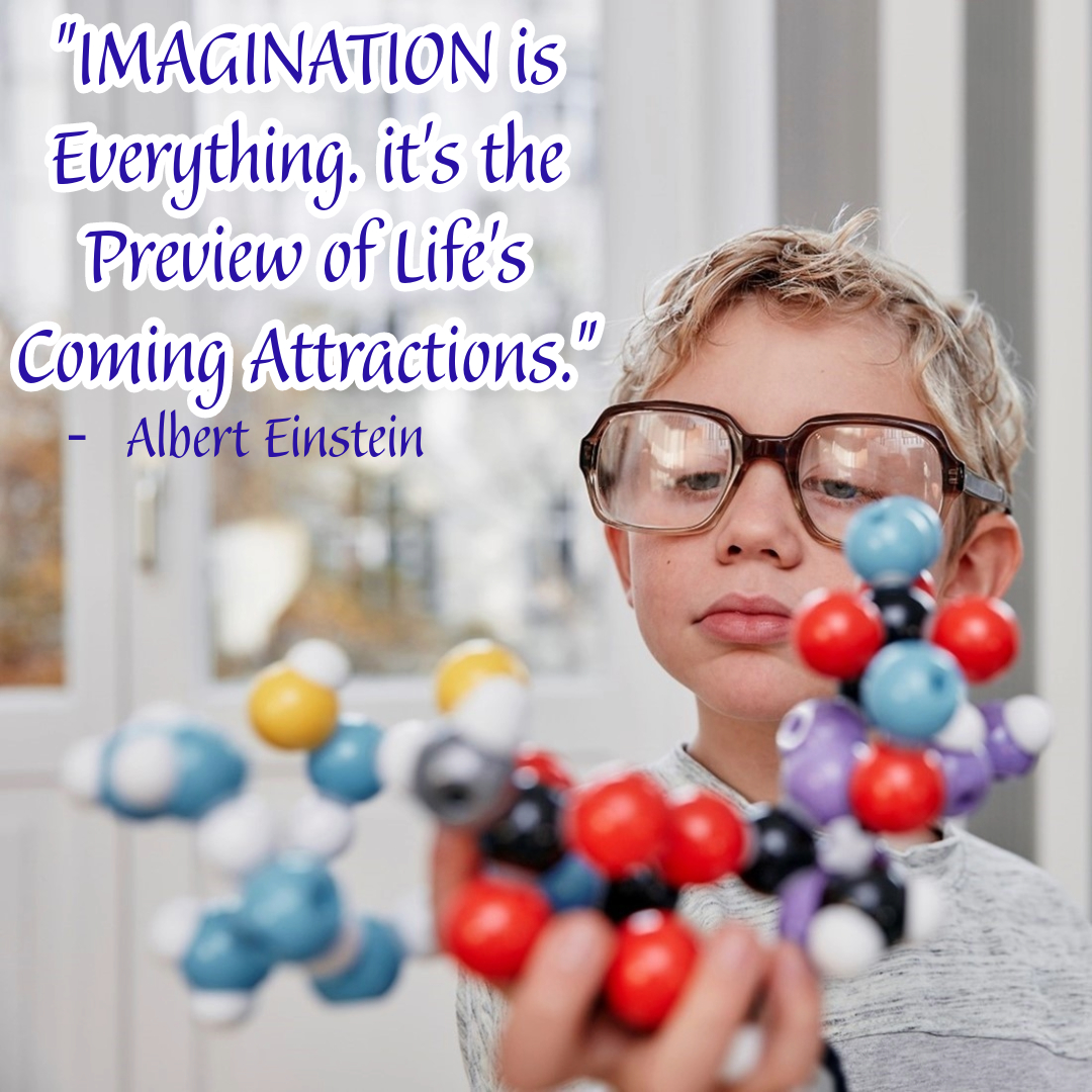 boy_molecular_model-imagination-is-everything-the-preview-of-life-coming-attractions-Albert_Einstein-phrase-2